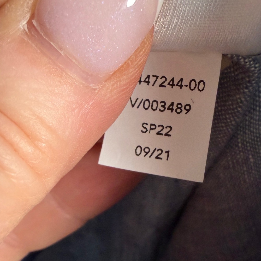 Athleta Cabo Linen Wide Leg Pants Light Blue Chambray Size 16 NWT SP22 - Picture 10 of 16